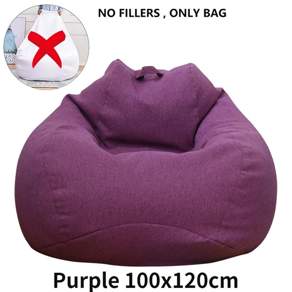 Lazy Sofas Cover Large Bean Bag Cover Without Filler And Sofa Inner Liner Living Room Home Tatami Lounger Comfortable Seat Cover