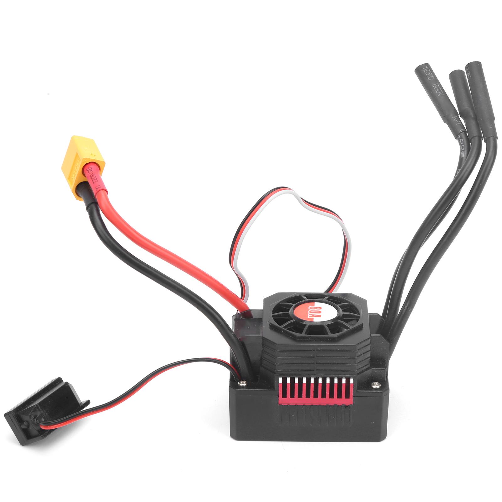 

SURPASSHOBBY 80A Waterproof Brushless ESC with XT60 Plug for 1/0 1/8 RC Car