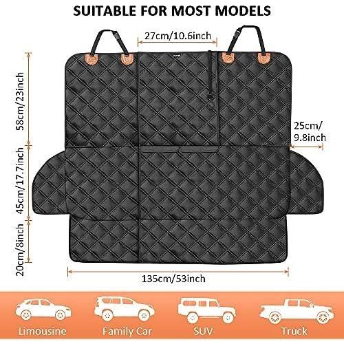 Housse siège voiture imperméable détachable kyg - taille universelle - protection banquette arriere - noir