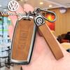 T26 Zinklegierung Leder Auto Schlüsselanhänger Hülle Für VW Volkswagen Touareg EL 2018 2019 2020 2021 2019-2023 Keyless Schlüsselanhänger Zubehör