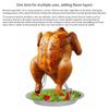 Steel Chicken Vertical Roasting Rack For Outdoor Grilling And Family Gatherings Easy To Clean Multipurpose Cooking Tool