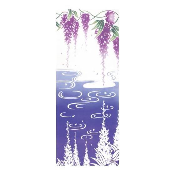 Miyamoto Towel Kenema Tenugui (Spring) Kaho - Wisteria Mirror Design