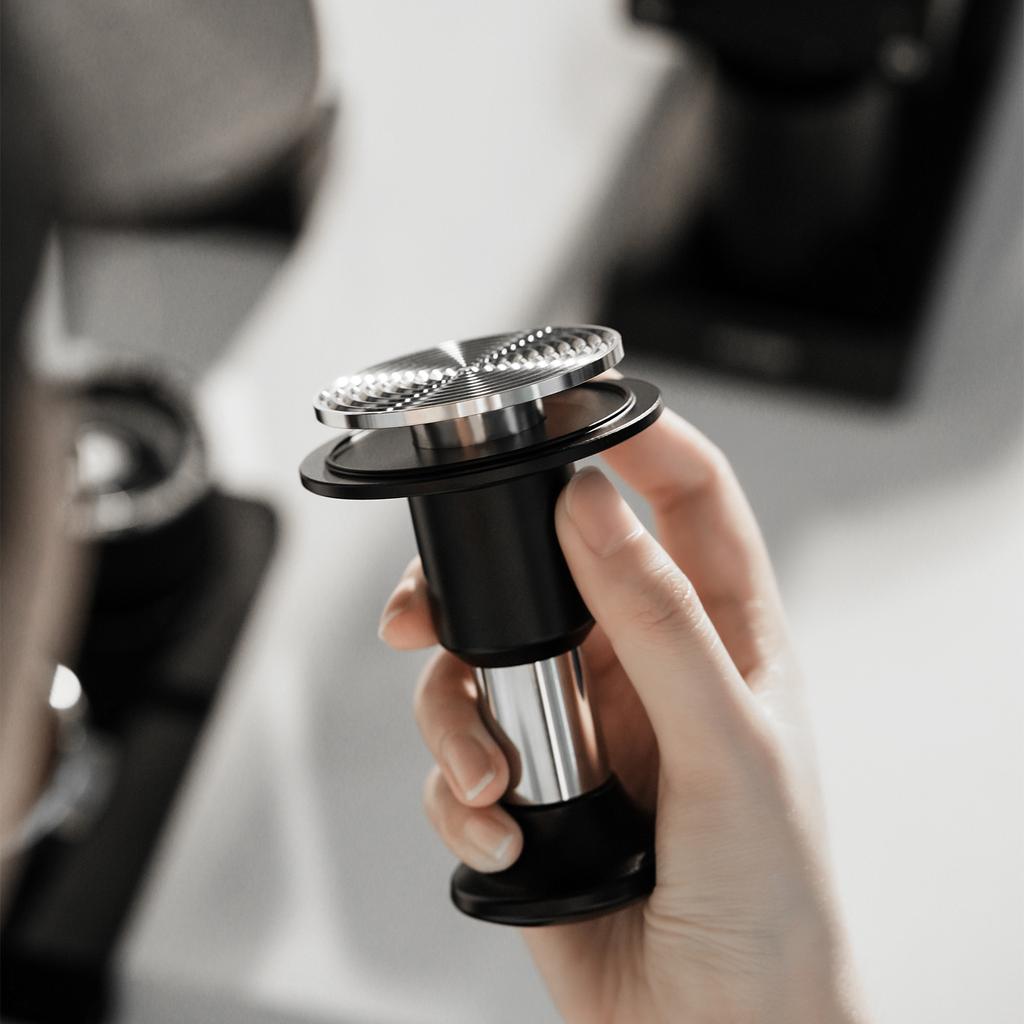 MHW-3BOMBER Knight Impact Tamper 4-Spring Espresso Tamper with 30lbs Pressure Feedback Coffee Tamper for Precise Coffee Tamping