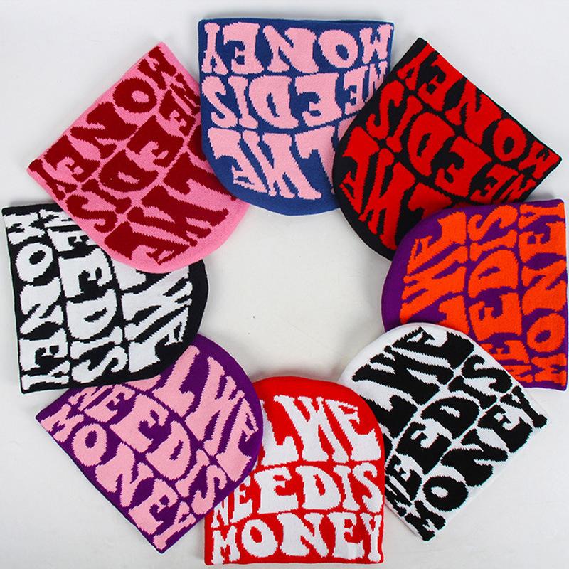 Căciulă Tricotată Vintage Y2K Lână Acril Femei Beanie Iarnă Căciuli Calde Harajuku Hip Hop Casual Skullies Căciulă de Exterior