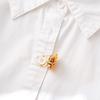 2pcs Elegant Sunflower Sleeve Button Vintage Button Cover Clip Blouses Shirt Accessories