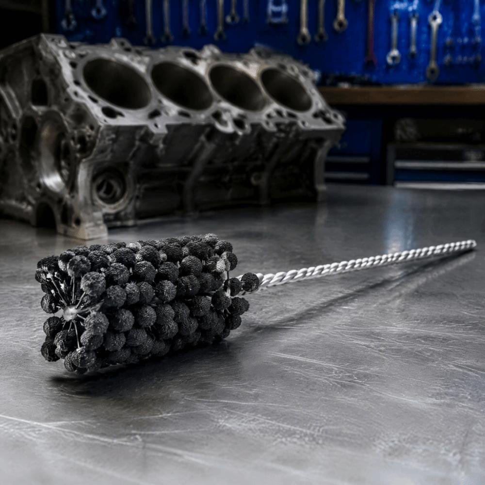 240 Grit Ball Hone Tool Flexible Resilient Engine Cylinder Deglazer For Hydraulics