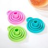 Reusable Universal Silicone Funnel Washer Fluid Foldable  Water Filling  Bottle Liquid Transfer Food Grade Kitchen Accessories