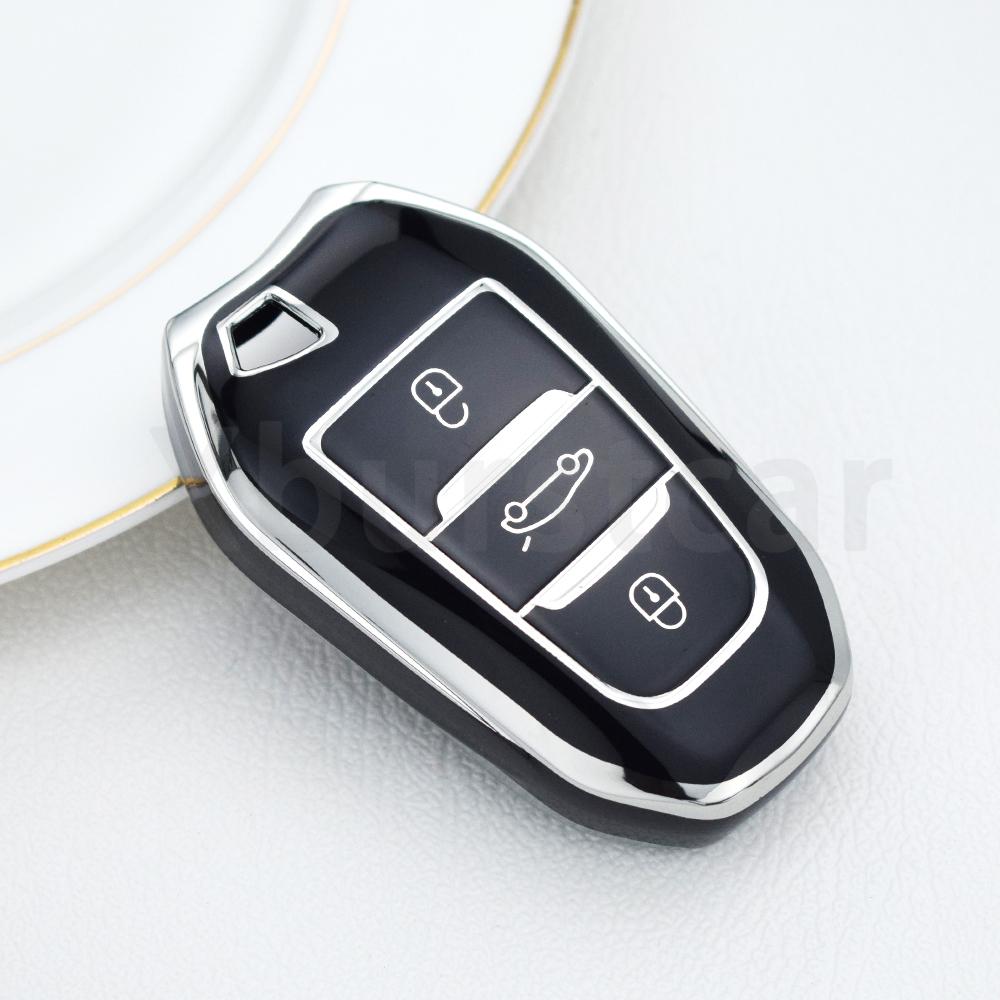 TPU Shell Fob Car Remote Key Case Cover For Peugeot 4008 5008 308 408 508 2008 3008 Citroen C4 C4L C6 C3-XR Picasso DS3 DS4 DS5