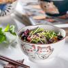 Abay Japanese Style Cute Cartoon Ceramic Rice Bowl Set