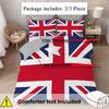 3D Print National Flag Duvet Cover Set Creative UK Flag Colorful Bedding Sets For Teens Adults Polyester Soft Quilt Cover Sets