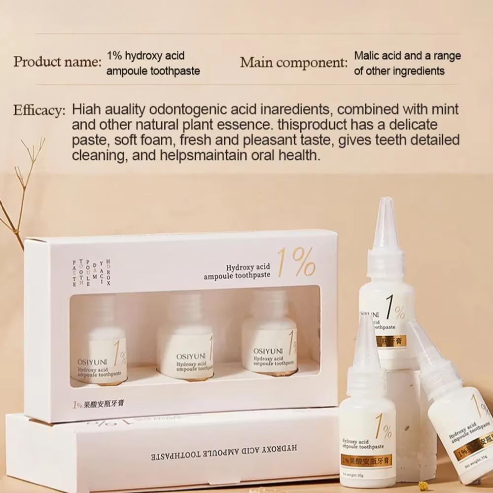 Teeth Whitening Toothpaste Fruit Acid Remove Plaque Stains Calculus Fresh Breath Cleaning Oral Hygiene Dental Bleach Care Tools