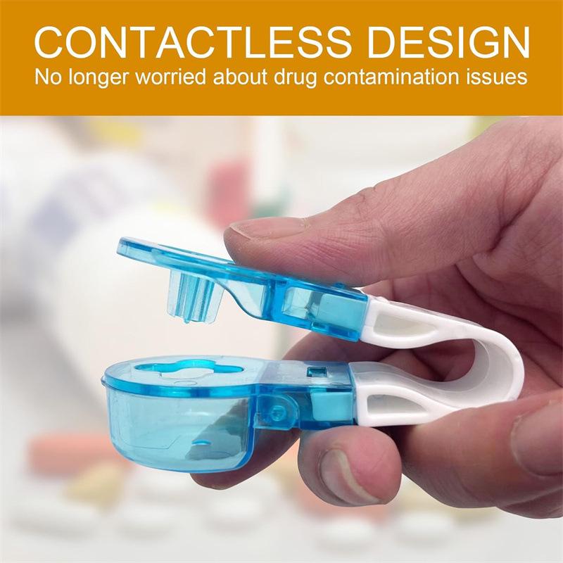 Portable Pill Organizer with Splitting and Dispensing Functions