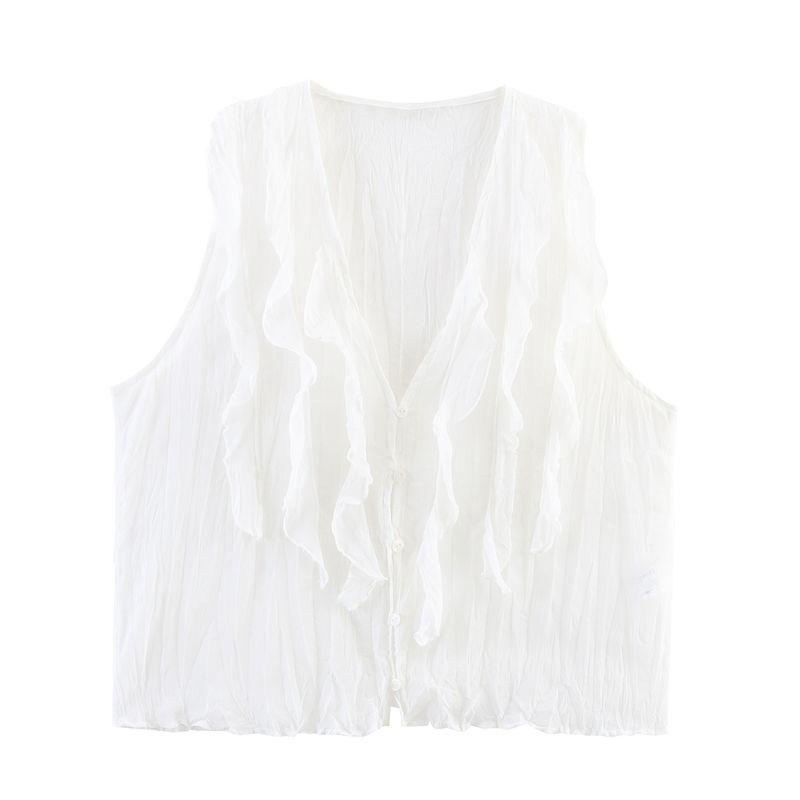 Jnleaog Spring New Arrival Women's Clothing Fashion Wind French Fashion Translucent Decoration Tops 3666154620