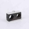 2PCS Black Plastic Pipe Bolted Clips 6-35mm Diameter Tube Clamp Fastener Kit for Home Improvement