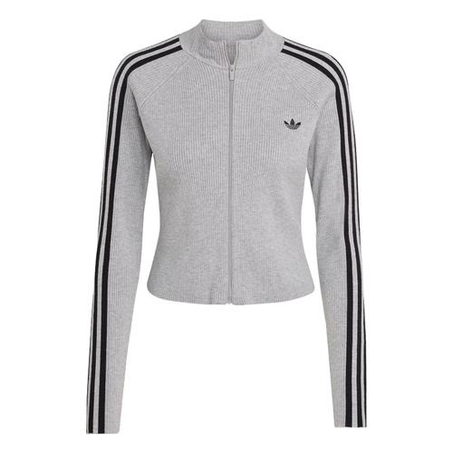 Adidas Originals ADICOLOR SLIM KNIT TRACK TOP Jacket Women s JZ0886 2XS серый