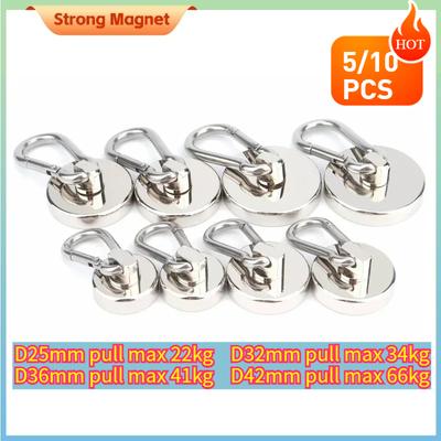 Starker Neodym-Magnet N35 NdFeB-Magnet Karabiner Magnethaken Angeln Bergungsmagnete Seltenerdmagnet Saugnapf