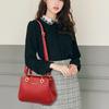 Red Luxury Bag Women Leather Simple Tote Bag Handbags for Women Detachable Shoulder Strap