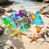 Custom Name Personalized Sprunki Game Print Beach Towel, for Trip Camping Beach Party Home Decor, Birthday Gift for Family & Friends