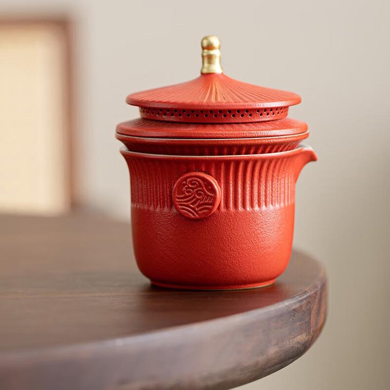 Baizi'en Palace Museum Cultural Ceramic Travel Tea Set