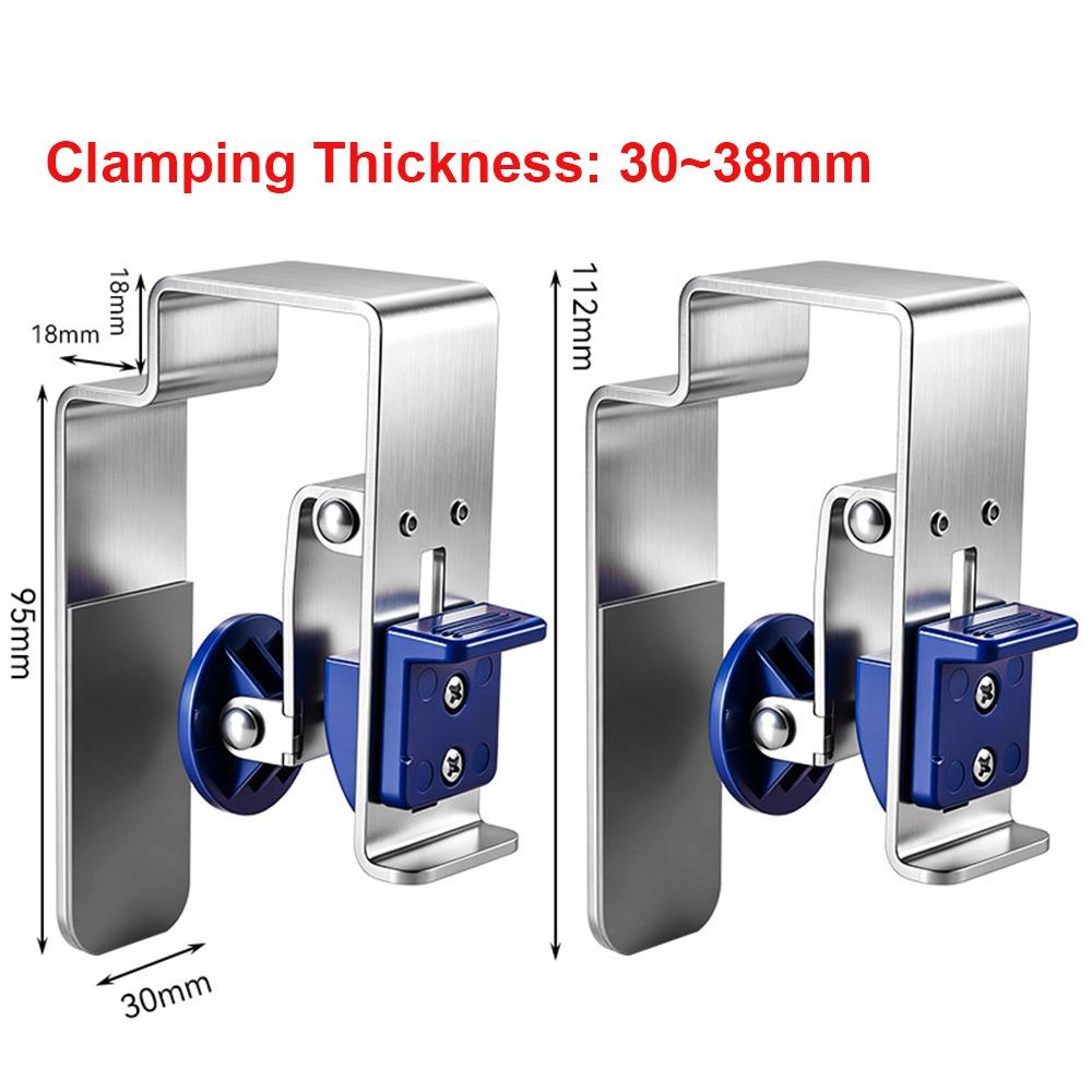 2pcs Press Lock Drawer Front Installation Clamps Stainless Steel Cabinet Jig Tool  Woodworking