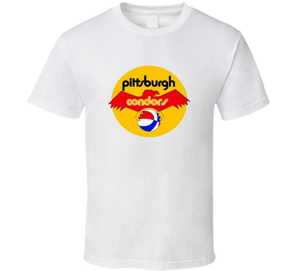 Pittsburgh Condors Tee Cool Aba Basketball Retro T Shirt 2XL