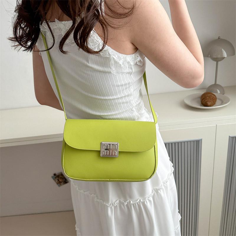 Stylish And Minimalist 2024 Spring Small Shoulder Bag For Women Trendy Pu Saddle Bag