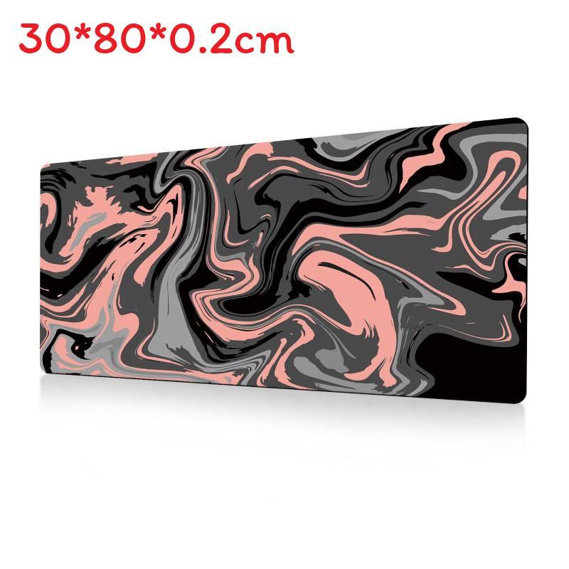 Ofis Masası Konforu İçin Kaymaz Yüzeyli Soyut Akışkan Büyük Mouse Pad