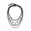 Star Pendant Multi-layer Tassel Necklace - Sweet Cool Black Clavicle Jewelry