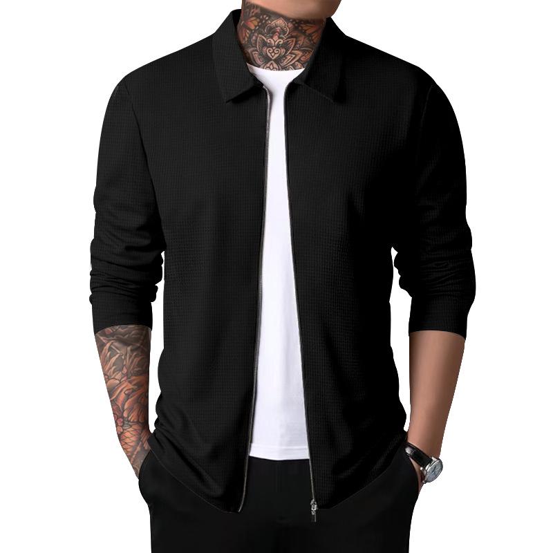 2023 Herren Waffelstrick Reversjacke: Trendiger Outdoor-Sportstil für mittlere und junge Jahre