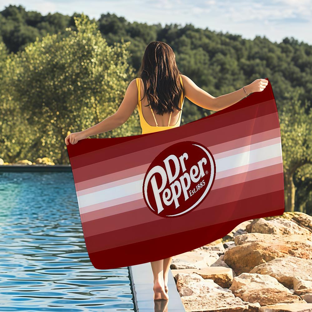 D-Dr Pepper Towel Quick Drying Beach Towels Are Suitable For Swimming Pools Camping Yoga And The Gym