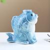Unique Ceramic Succulent Planter Fish-shaped Hydroponic Planter  Desktop Decor