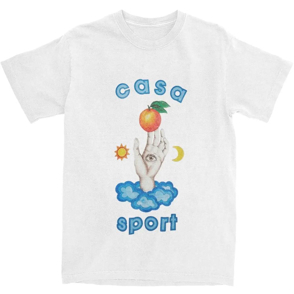 Casablanca Tennis Club pro Unisex Dámské Trička Oblečení Trendy Tričko Tričko Čistá Bavlna Oblečení pro Dospělé 2024 Nové Unisex