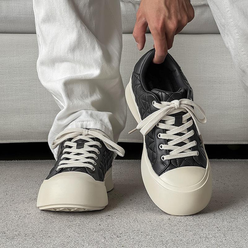 58115 summer shoes men and women couples thick-soled heightening casual shoes Guochao niche trendy shoes versatile little white shoes