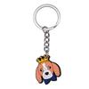 New Arrival Adorable Pet Dogs PVC Soft Keychains Bag Hanging Pendant Car Keyrings Animals Key Chains Accessories Wholesale Gift