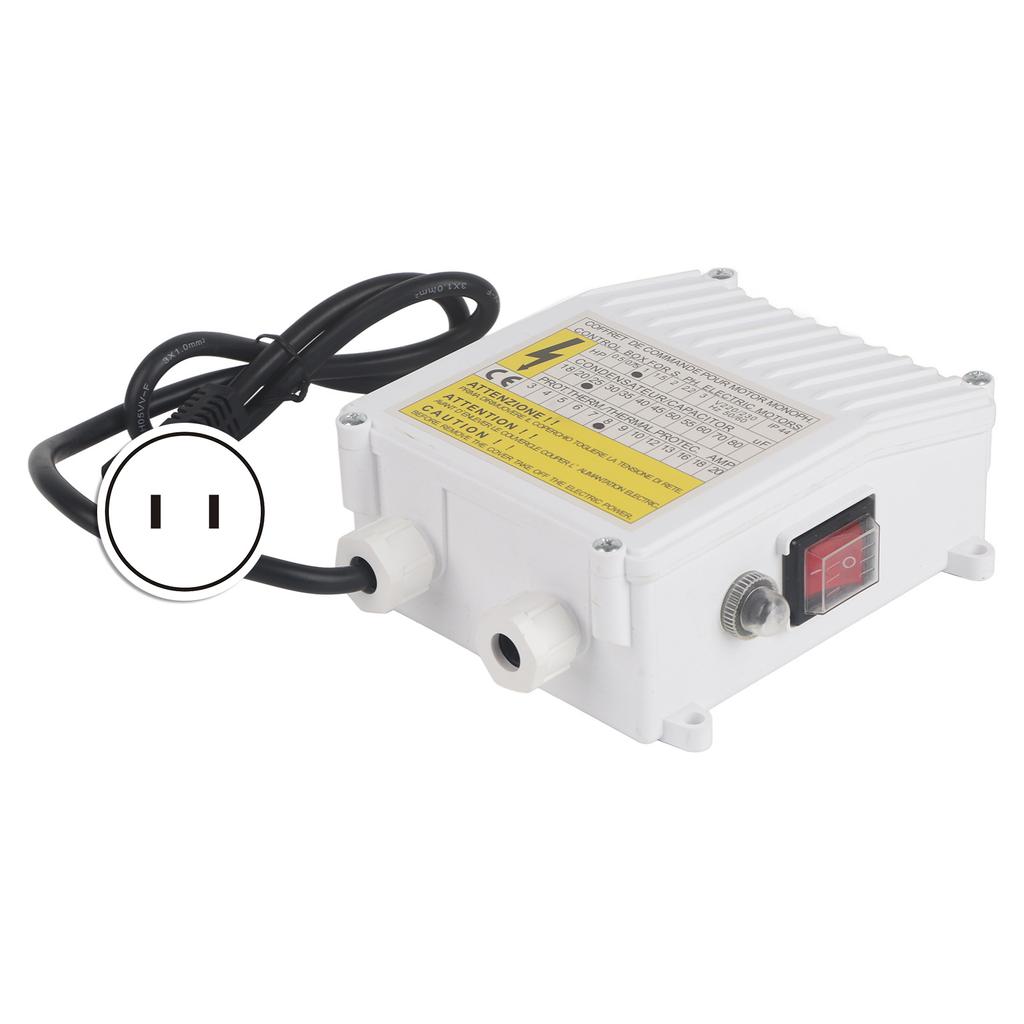 Pump Control Box Bulit In Thermal Protection Circuit Breaker Controller for Deep Well Submersible Household Suction Pumps