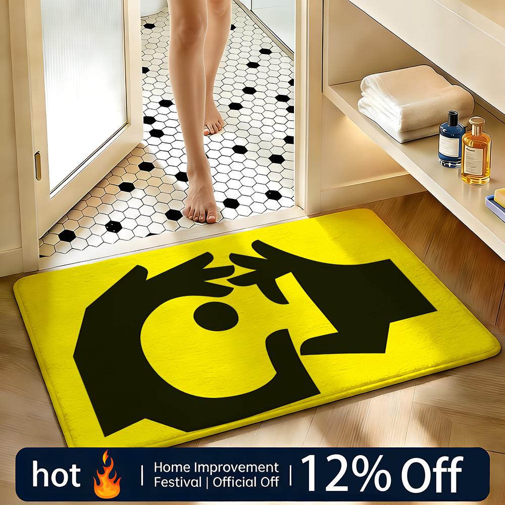 Funky Hand Eye Cartoon Floor Mat Home Decor Doormat Bedroom Floor Mat Shower Carpet