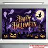 Party Backdrop Halloween Flat Spooky Witch Photo Booth Background Party Decor