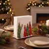 Bauernhaus Schreibtisch Taschentuchhalter Weihnachtsbaum Serviette für Tische, Rustikales Holz Cocktail Feiertags Küchenzubehör Spender, Stehend Theke,