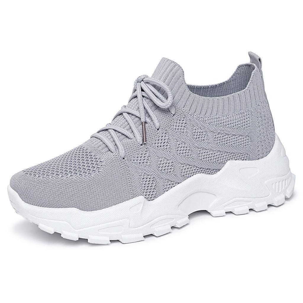 Women Plus Size Platform Sneakers Breathable Anti-Odor Chunky Dad Shoes Comfortable Casual Sports Shoes Lightweight Single Shoes