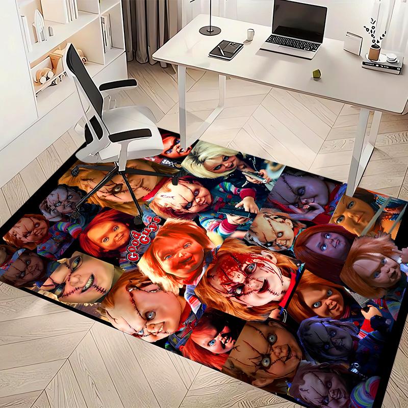 Chucky1 Printed Absorbent Washable Carpet, Non-Slip Bathroom Mats, Kitchen Rugs, Yoga Mat,Living Room Entrance, Camping Picnic Rugs