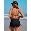 CHARMLEAKS Damen-Badeshorts mit hoher Taille, Badeshorts, Boardshorts mit Badehose