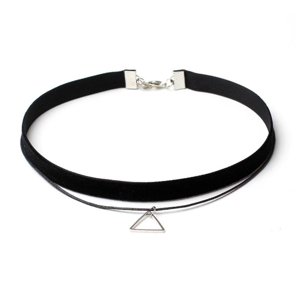 Minimalistisches europäisches & amerikanisches Lolita Spitzen Choker Halskettenset für Damen