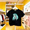 Summer Trend Hatsune Miku Collaboration Pure Cotton Short Sleeve Loose Fit Printed Casual Tee Soft Skin Friendly for Boys Girls