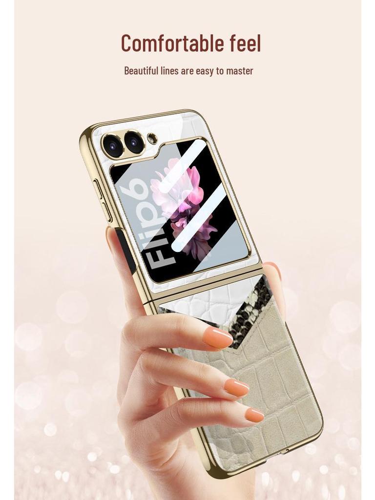 Samsung Z Flip 6 Foldable Screen Case: Anti-Drop, Electroplated, Personalized Protective Phone Cover