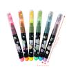 6Pcs/set Cute Star Stamp Highlighter Color Art Marker DIY Hand Account Pen Office Stationery Student School Drawing Supplies