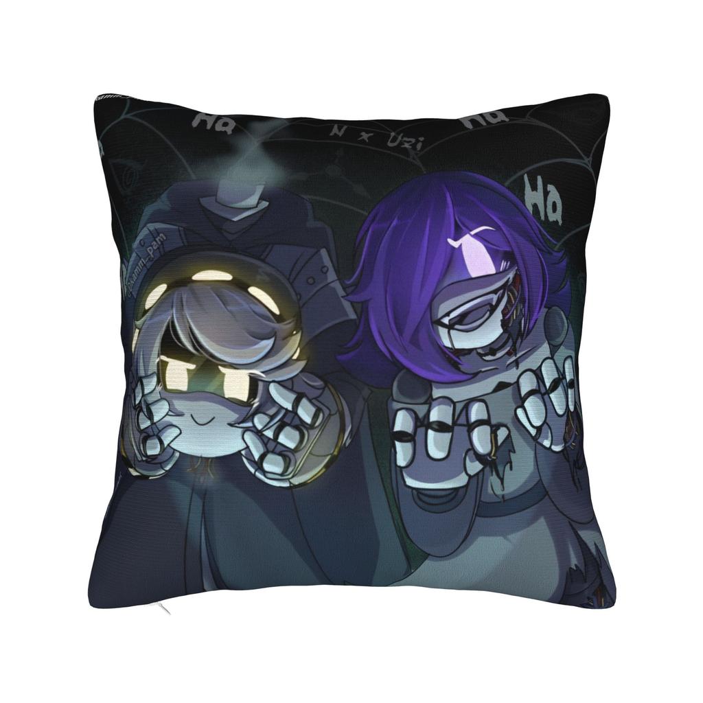 Murder Drones Games Square Pillow Case Cushion Cover Awesome Polyester Decor Pillowcase for Sofa 18