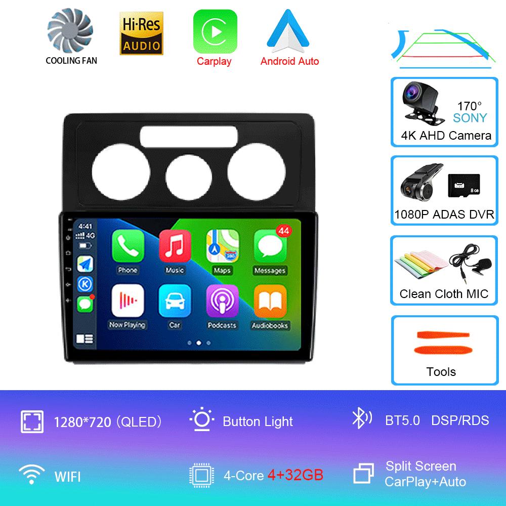 Android 14 Car Radio For Volkswagen Caddy 2K 3 III 2004 - 2010 Multimedia Video Player Navigation Stereo GPS No 2din 2 Din Dvd
