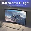 Monitor Light Bar Curved with RGB Backlight Computer Screen Lamp Eye Caring Touch Atmosphere Lights for Gaming Room Decoration