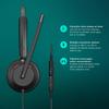 EPOS Impact 760 Office Premium headset with adaptive beamforming ActiveGard and leatherette ear pads for Headset double-sided, noise-canceling USB-C