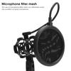 With Desktop Tripod Stand Microphone AntiSpray Filter for Mic with Handle Diameter Under 44mm